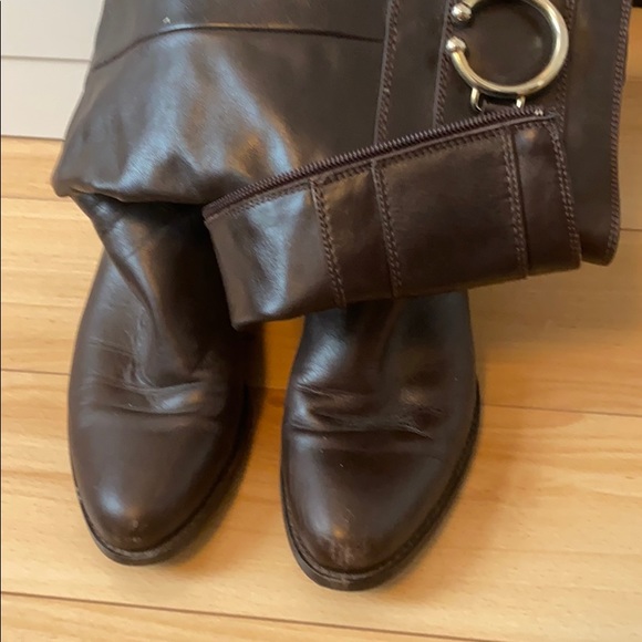 Browns Chocolate Brown Knew High Boots - Picture 2 of 3